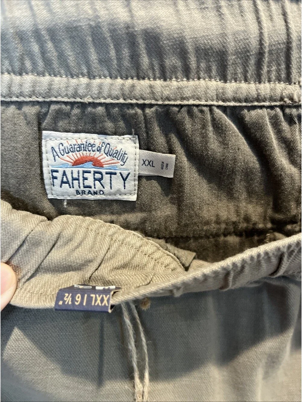 Faherty Mens Essential Drawstring Shorts Elastic Waist 6.5 ” Inseam Size XXL NWT